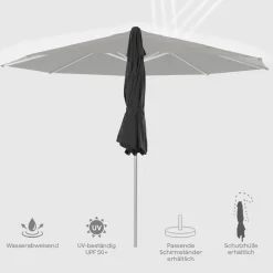 Mittelstockschirme*SIENA GARDEN Vero Mittelstockschirm | Ø 300 cm | rund