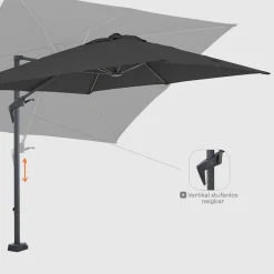 Ampelschirme*SIENA GARDEN Vito Ampelschirm | 250x250 cm | eckig