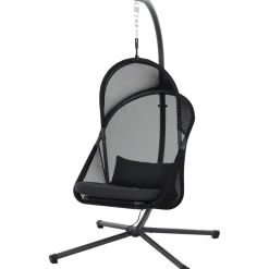 Hängesessel*SIENA GARDEN Yobaya Hängekorb | Polyester Air-Mesh cool black