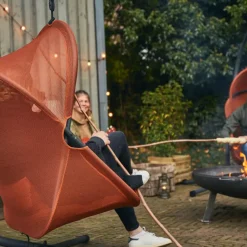 Hängesessel*SIENA GARDEN Yobaya Hängekorb | Polyester Air-Mesh relaxed red