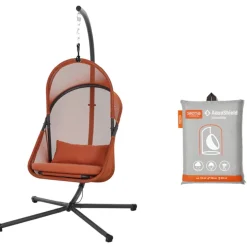 Hängesessel*SIENA GARDEN Yobaya Hängekorb-Set | Polyester Air-Mesh relaxed red