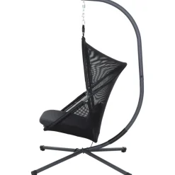 Hängesessel*SIENA GARDEN Yobaya Hängekorb-Set | Polyester Air-Mesh cool black